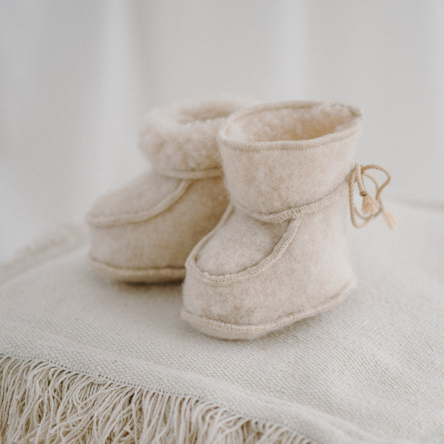 Baby slippers- Beige
