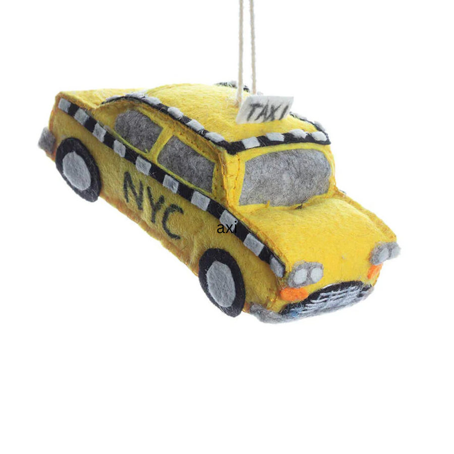 Felt Taxi Ornament