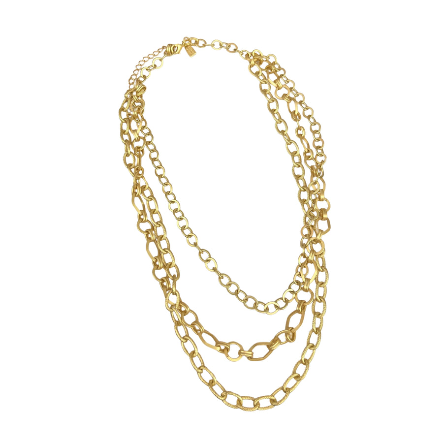 Graduated Chain Bib Necklace