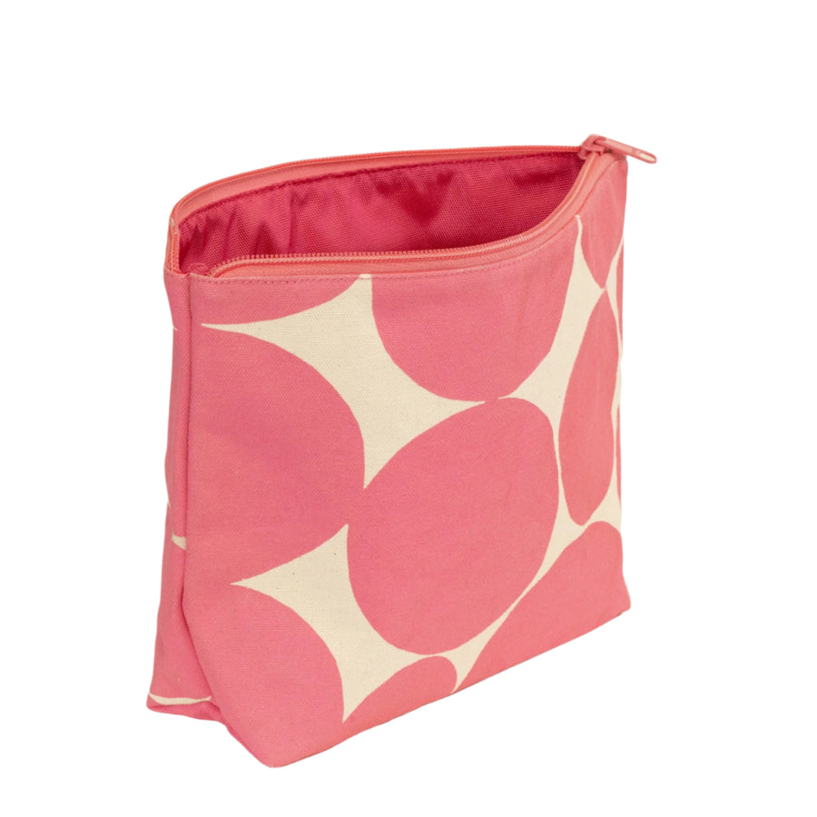 XL Travel Pouch -  Soft Dot Pink