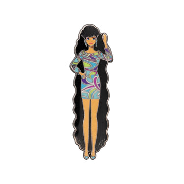 Totally Hair Brunette Barbie Pin