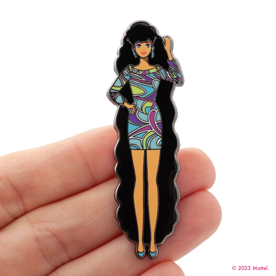 Totally Hair Brunette Barbie Pin