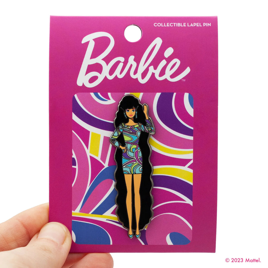 Totally Hair Brunette Barbie Pin