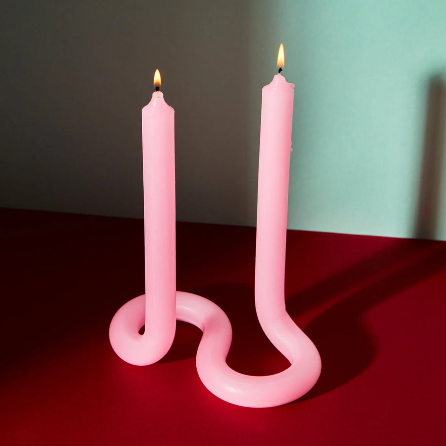 Twist Candle - Light Pink