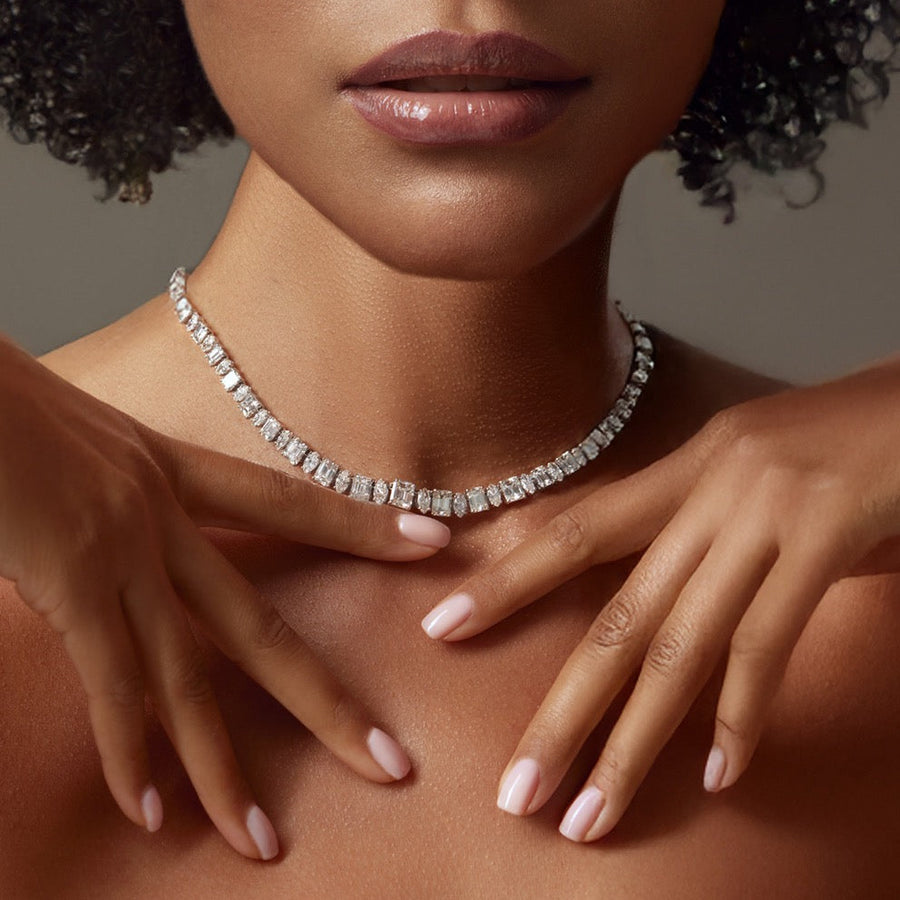 Celestia Diamond & White Gold Necklace