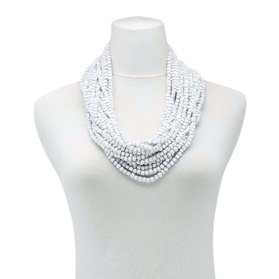 Next Pashmina Necklace - White