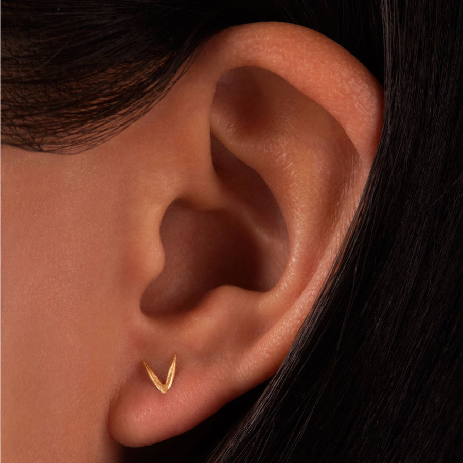 Irregular Triangle Wisp Earrings