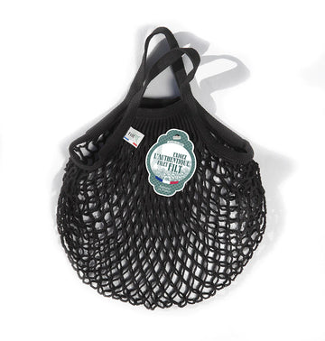 Small Cotton Shopper - Black