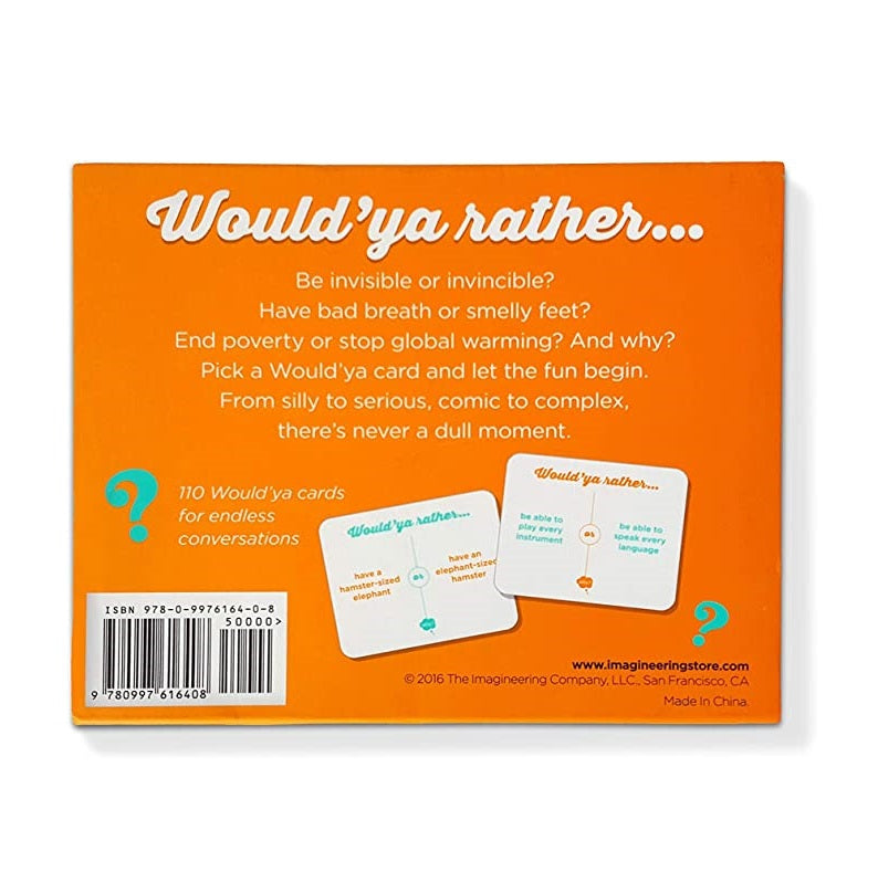 Would'ya | A Card Game of This or That