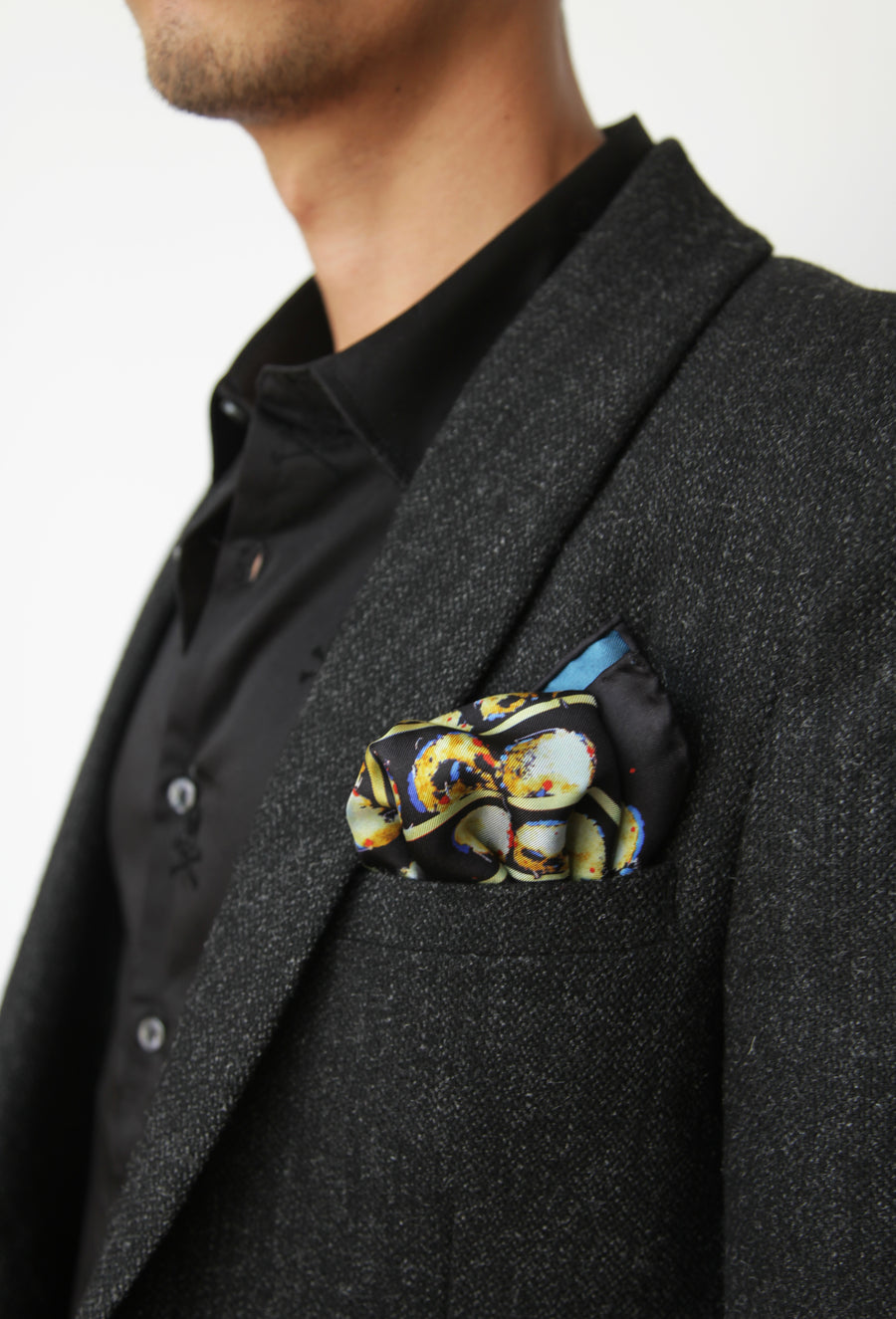 Silk Twill Pocket Square - chill out
