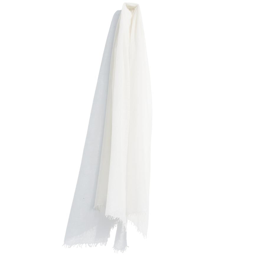 WHISPER Cashmere FEATHER WEIGHT Scarf- Ivory