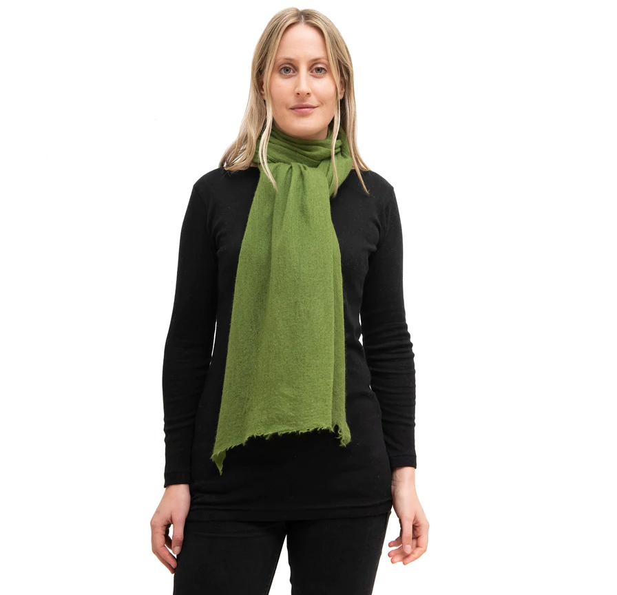 WHISPER Cashmere FEATHER WEIGHT Scarf- Lime
