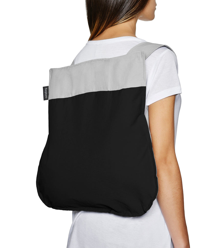 Black Reflective convertible tote/ backpack