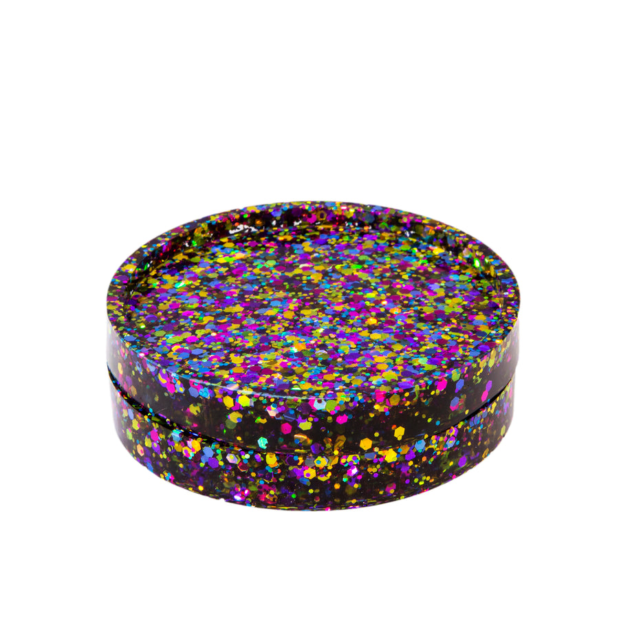 Party Glitter Resin Coasters- Set of 2