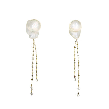Pearls of Wisdom Earrings - Gold