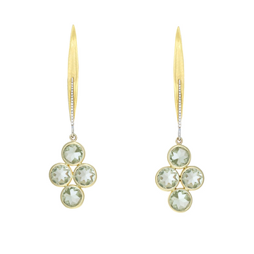 Sage Green Sweet Pea Earrings