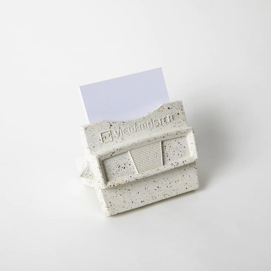 Concrete Retro Card/ Polaroid Holder- White
