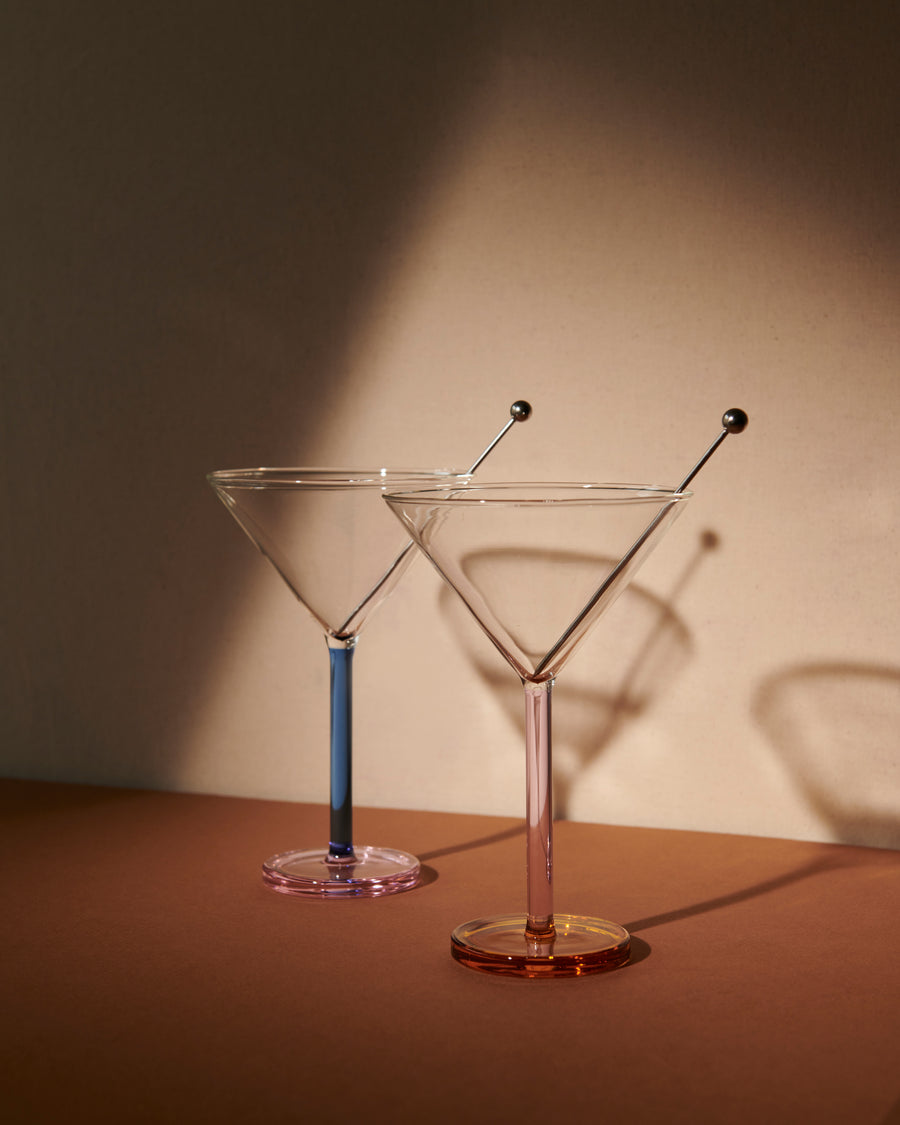 PIANO COCKTAIL GLASSES- Blue note
