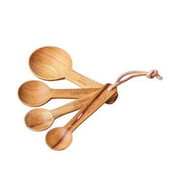 Teak Measuring Spoons- Set of 4