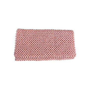 Paper Bead Clutch - Pink