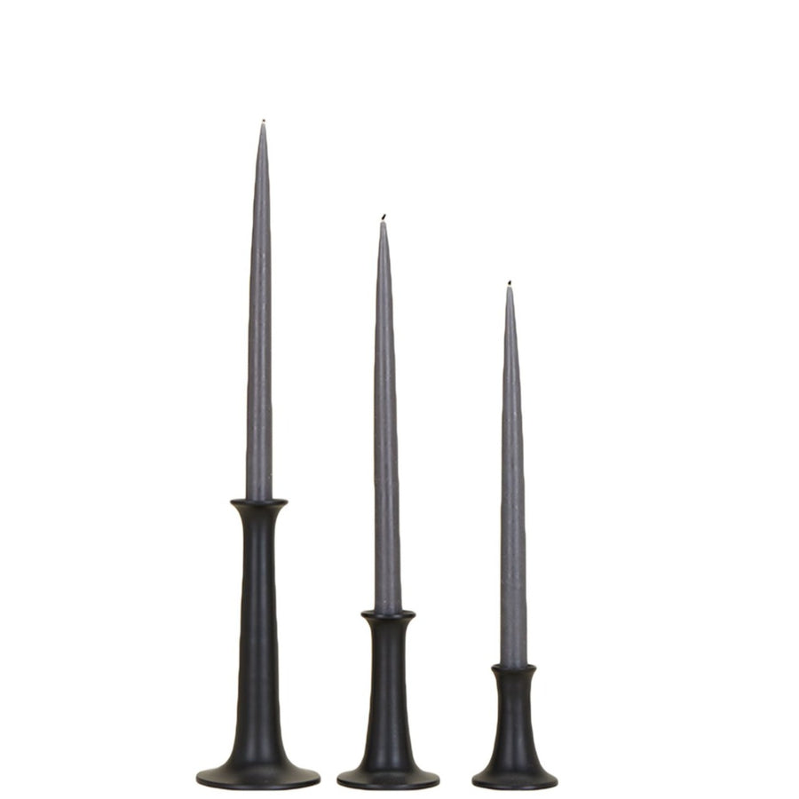 simple candle holder- Large Black