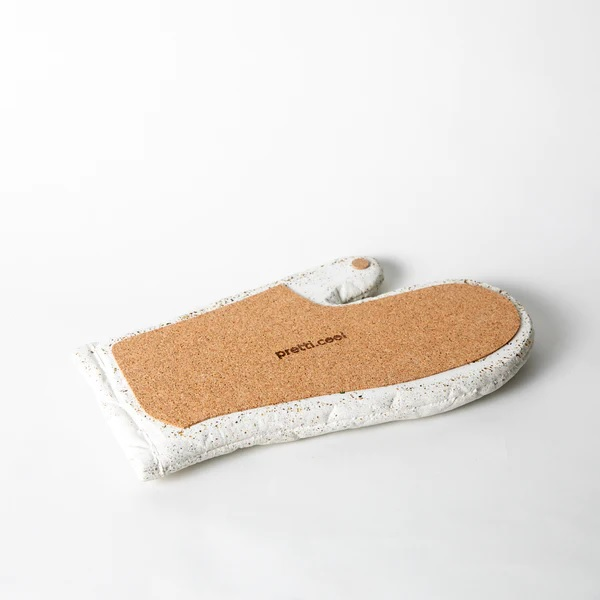 Concrete Oven Mitt Trivet - White