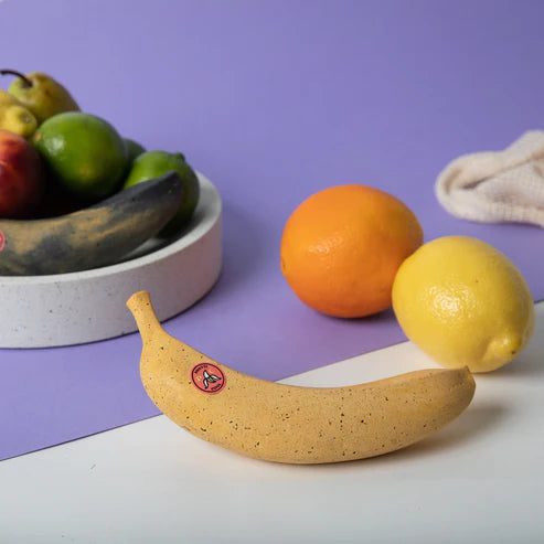 Perfectly Ripe concrete Banana Sculpture/ Paperweight  Banana
