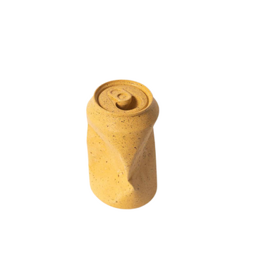 Concrete Soda Can - Marigold Yellow